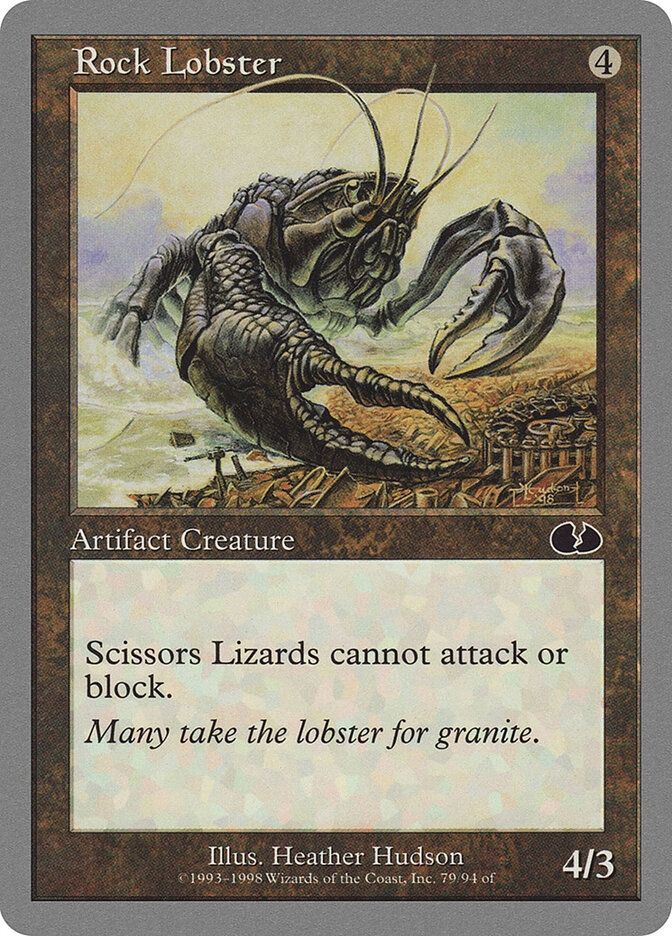 Rock Lobster card front