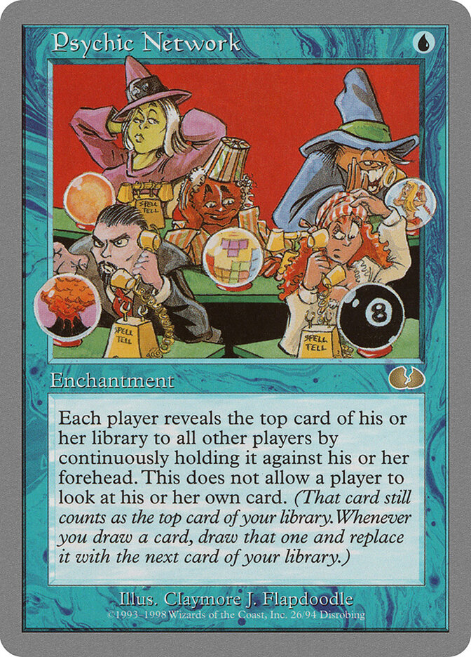 Psychic Network card front