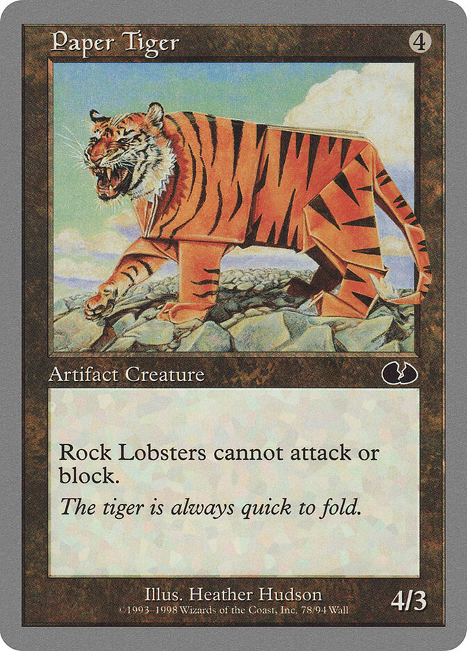 Paper Tiger card front
