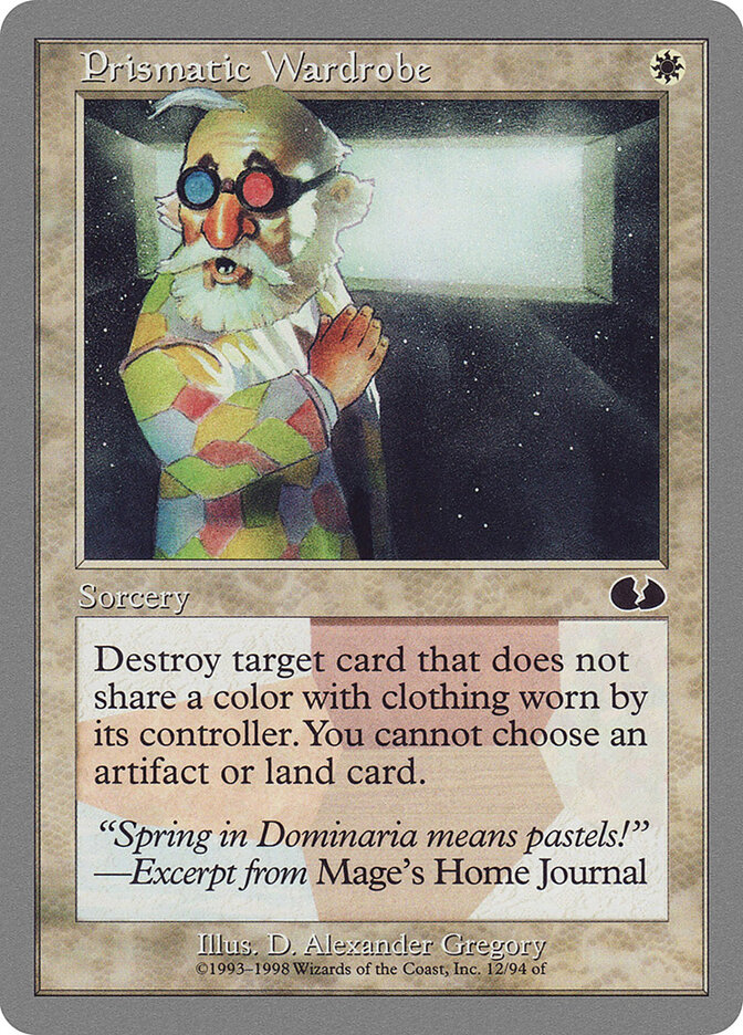 Prismatic Wardrobe card front
