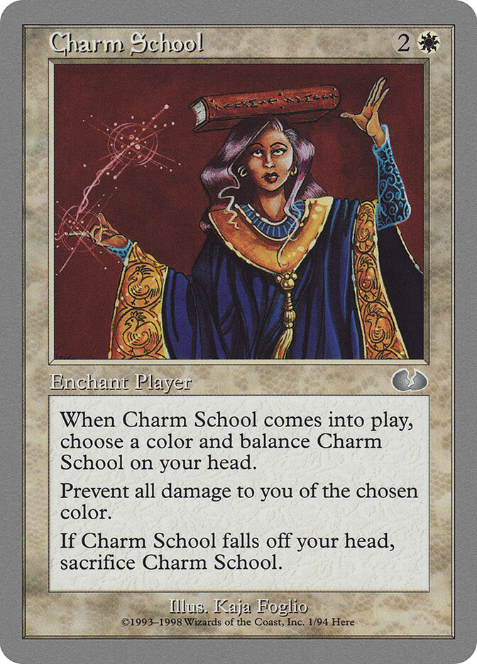 Charm School card front