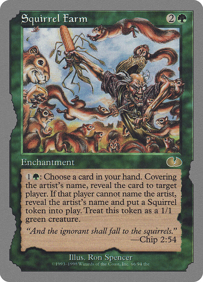 Squirrel Farm card front