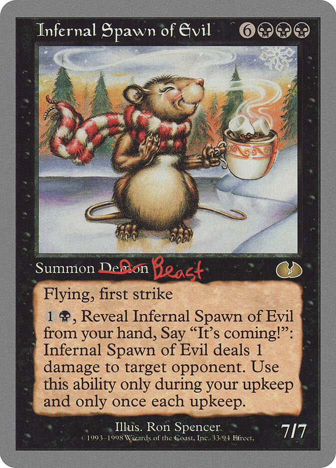 Infernal Spawn of Evil card front