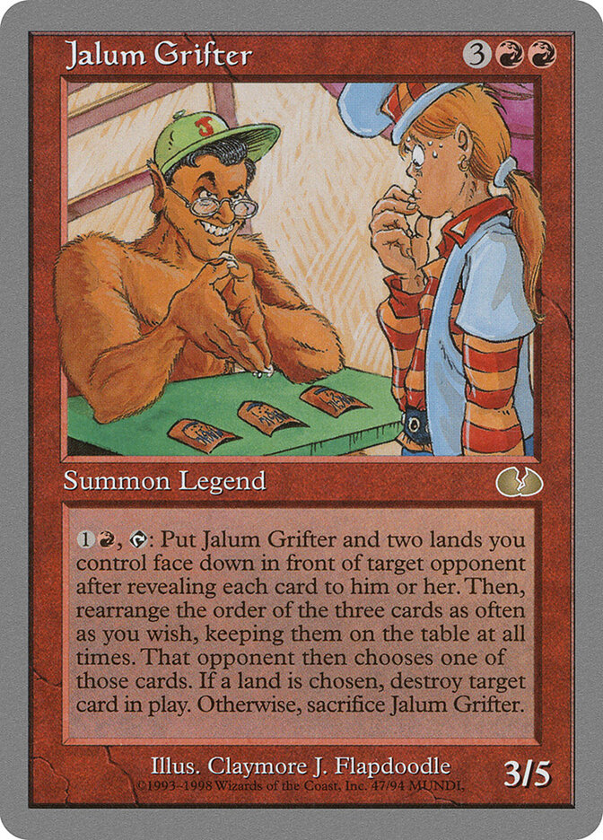 Jalum Grifter card front