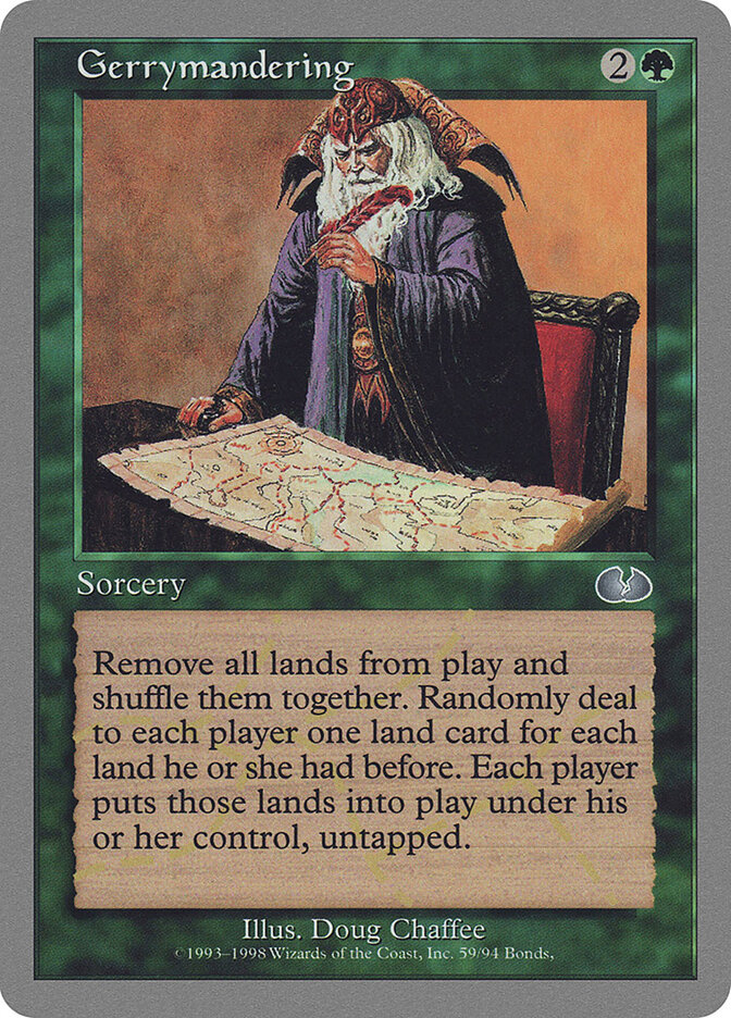 Gerrymandering card front