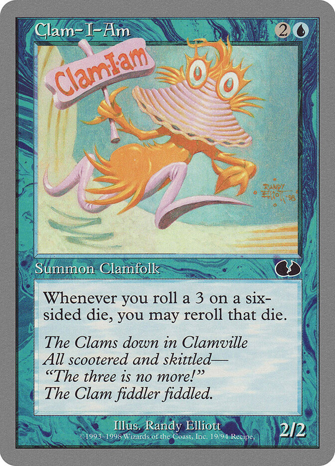 Clam-I-Am card front