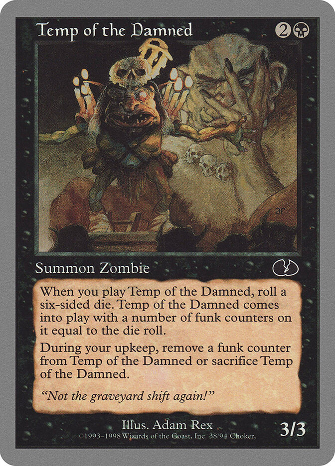 Temp of the Damned card front