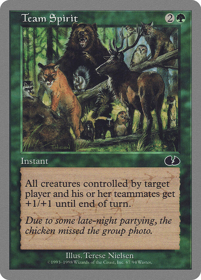 Team Spirit card front