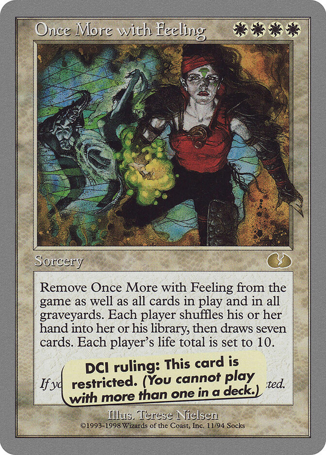Once More with Feeling card front
