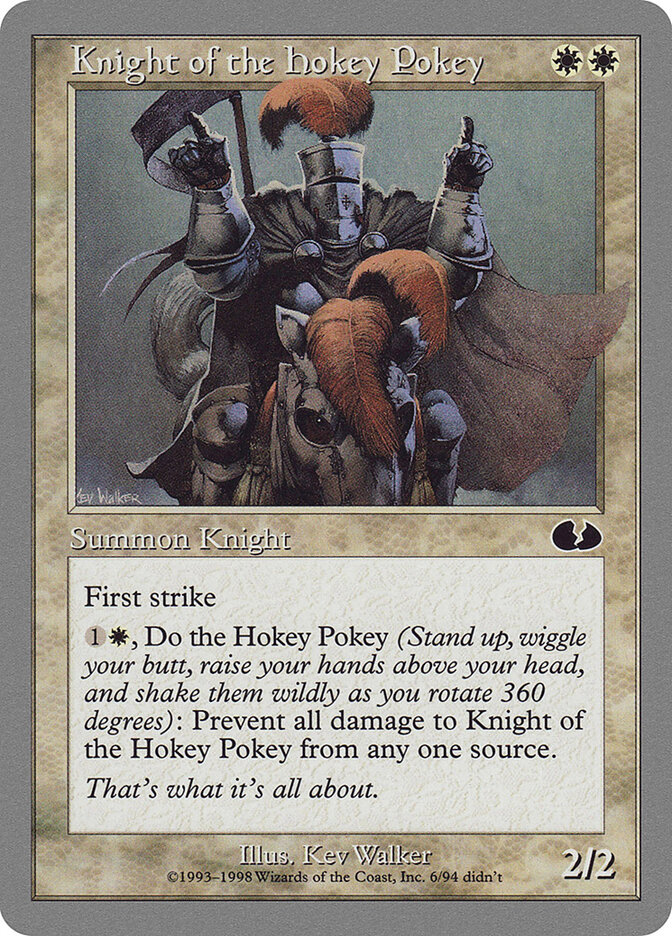 Knight of the Hokey Pokey card front