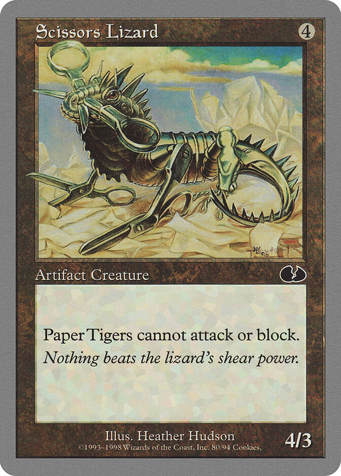 Scissors Lizard card front