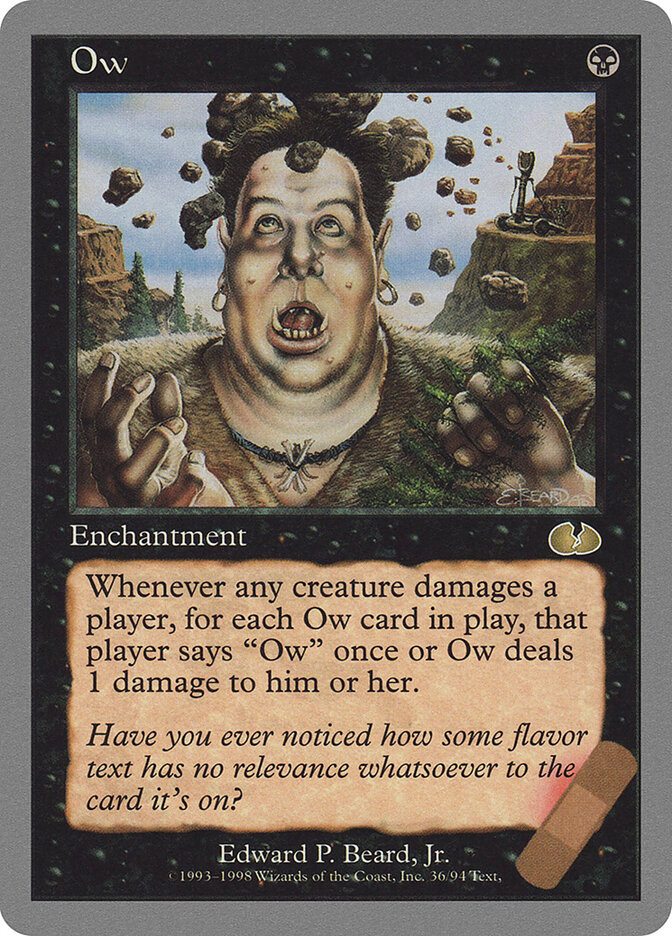 Ow card front
