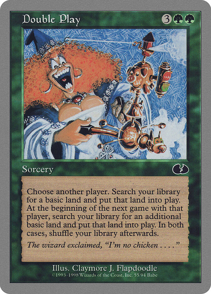 Double Play card front