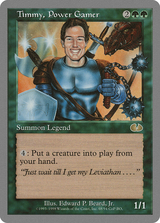 Timmy, Power Gamer card front
