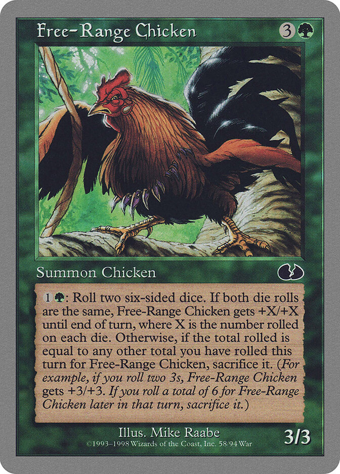 Free-Range Chicken card front