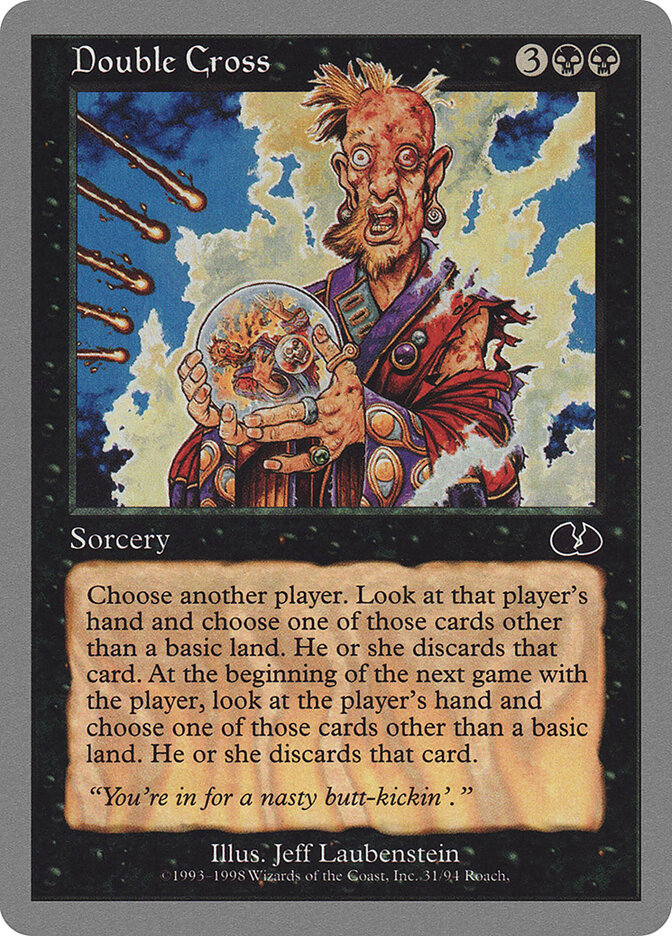 Double Cross card front