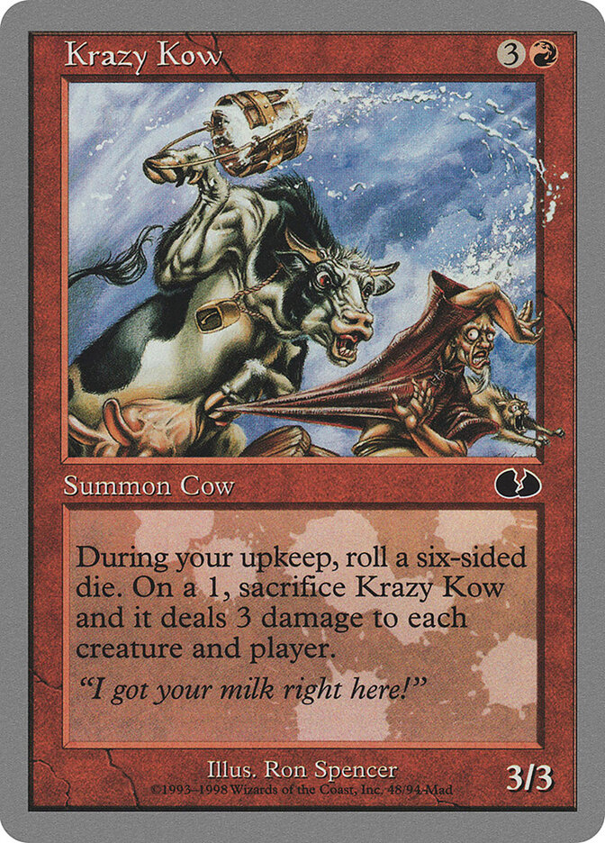 Krazy Kow card front