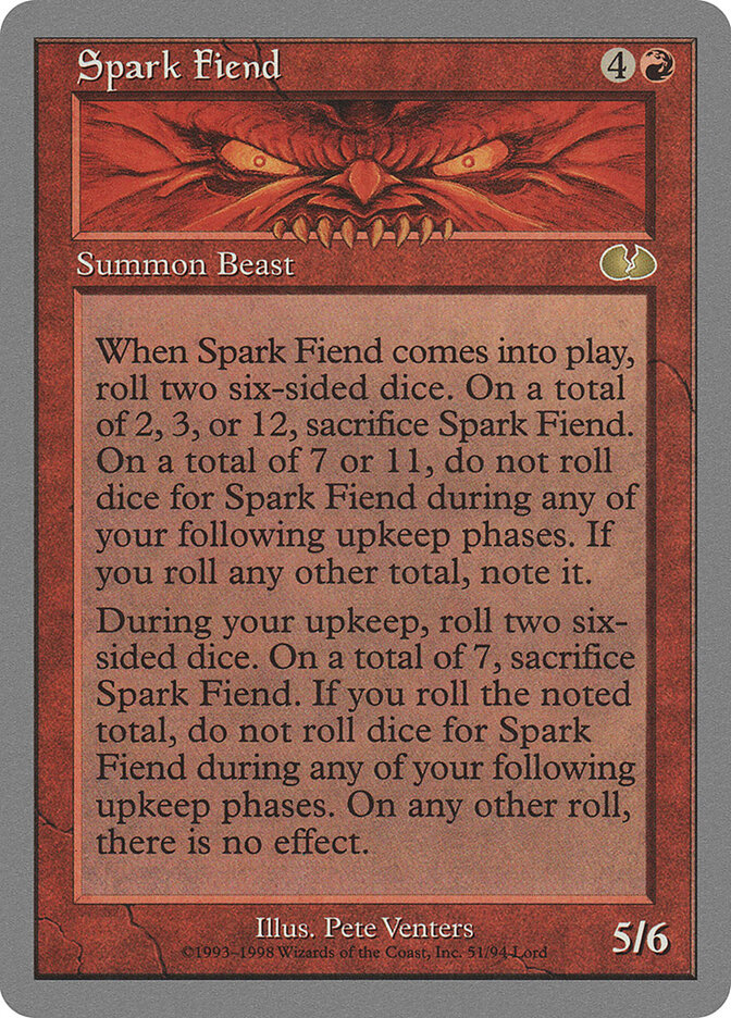 Spark Fiend card front