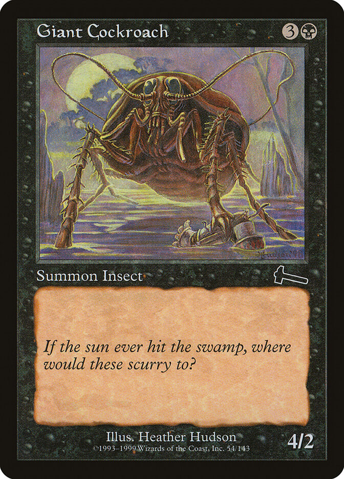 Giant Cockroach card front