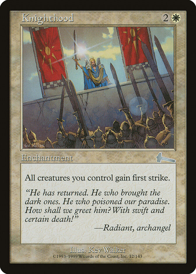 Knighthood card front