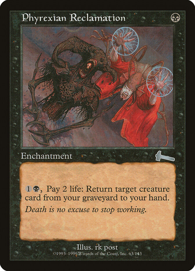 Phyrexian Reclamation card front