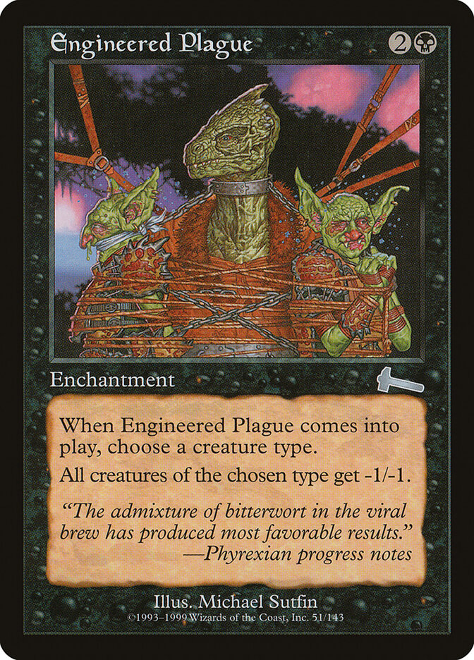 Engineered Plague card front