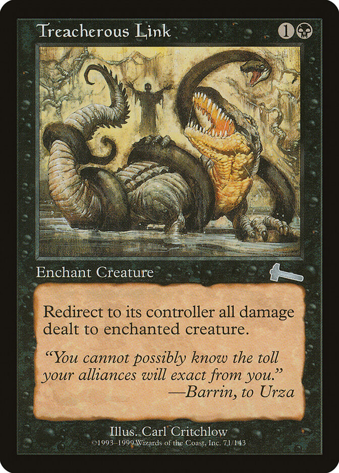 Treacherous Link card front