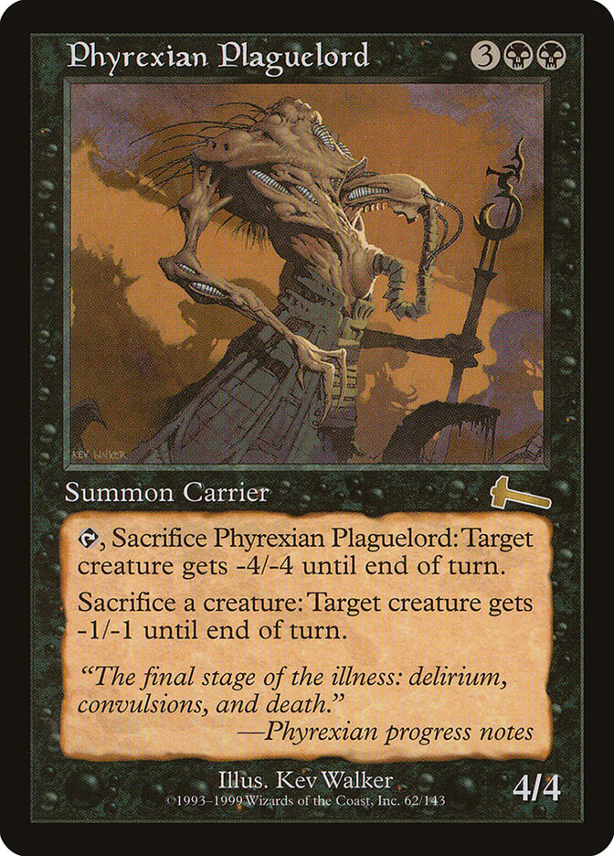 Phyrexian Plaguelord card front