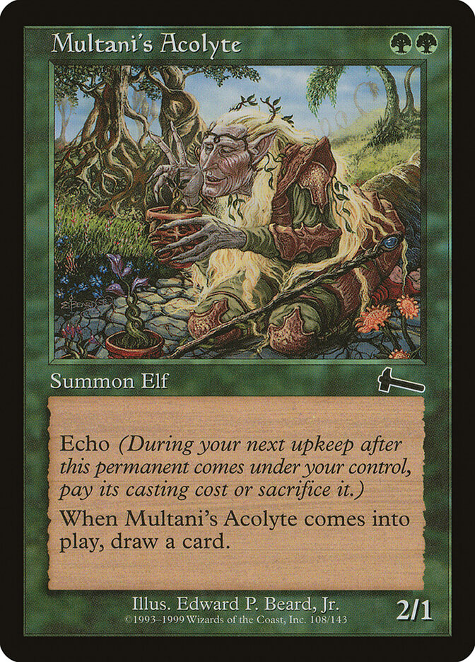 Multani's Acolyte card front