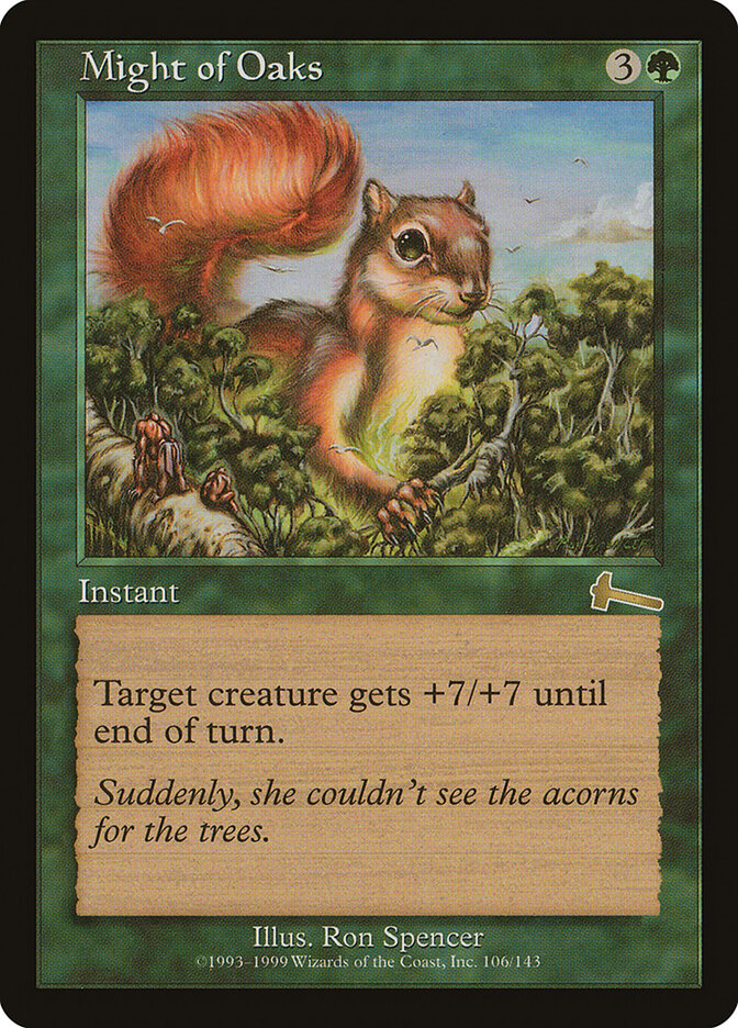 Might of Oaks card front