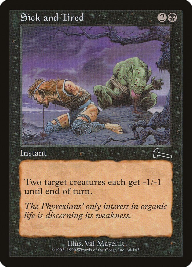 Sick and Tired card front