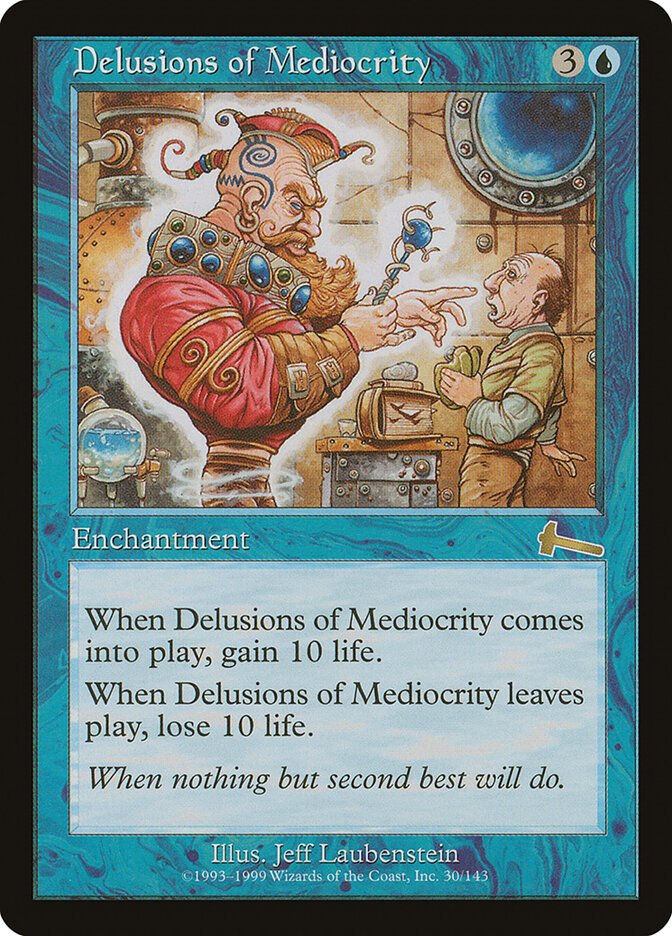 Delusions of Mediocrity card front