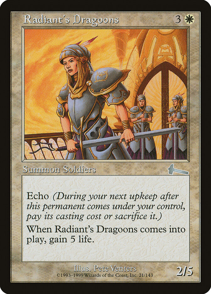 Radiant's Dragoons card front