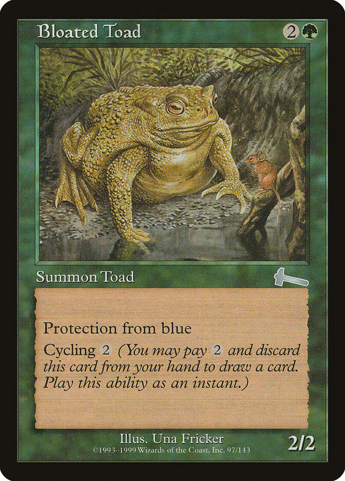 Bloated Toad card front