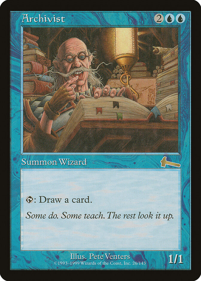 Archivist card front