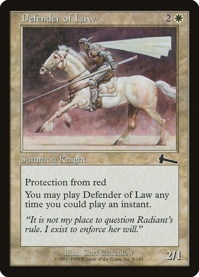 Defender of Law card front