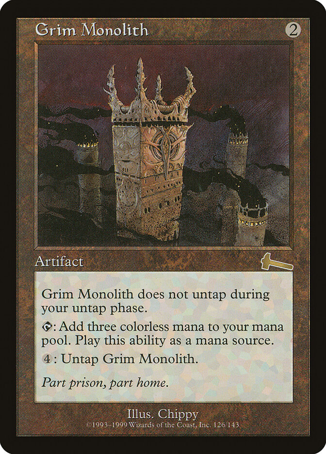 Grim Monolith card front