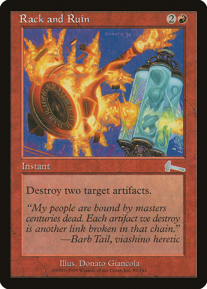 Rack and Ruin card front