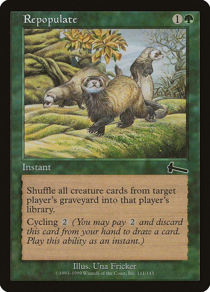 Repopulate card front