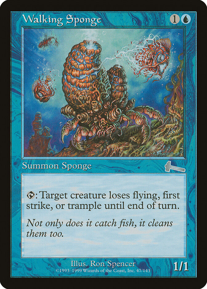 Walking Sponge card front