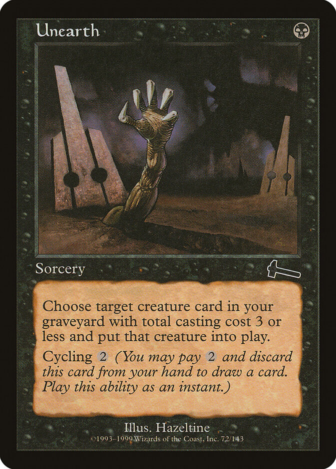 Unearth card front