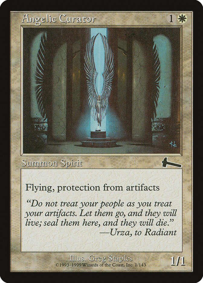 Angelic Curator card front
