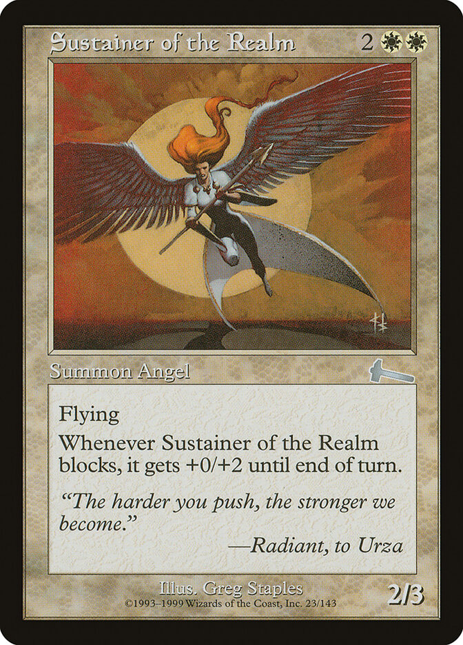 Sustainer of the Realm card front