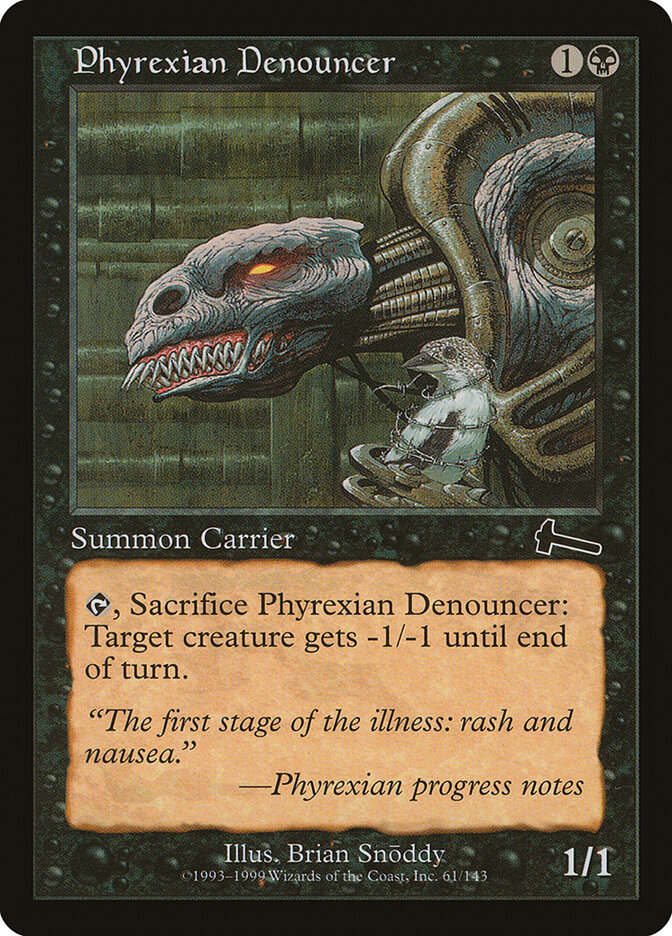Phyrexian Denouncer card front