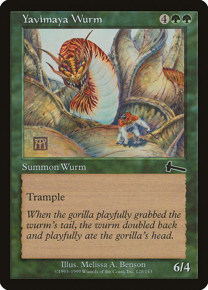 Yavimaya Wurm card front