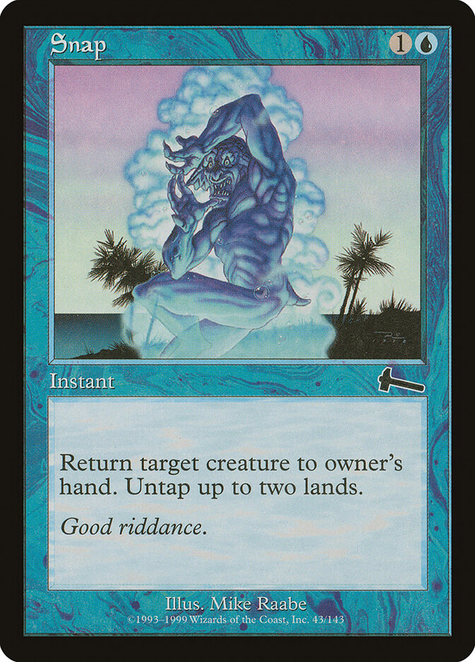 Snap card front