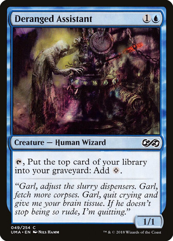 Deranged Assistant card front