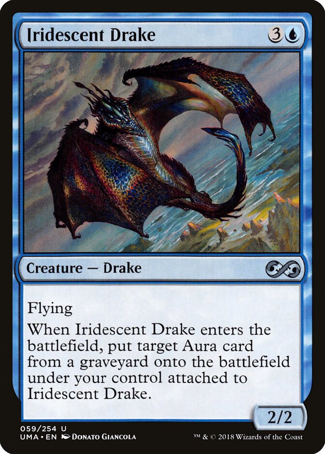 Iridescent Drake card front