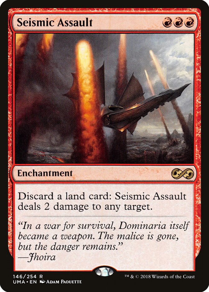 Seismic Assault card front