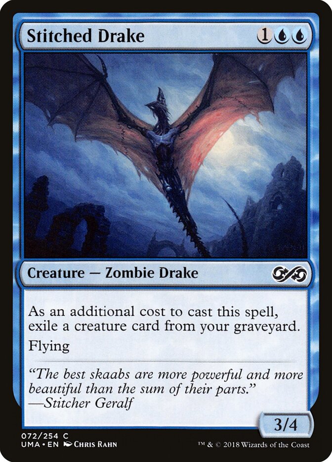 Stitched Drake card front